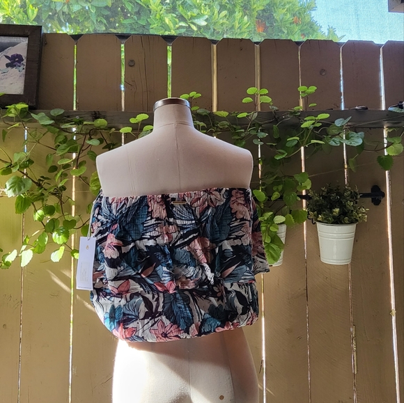 New spiritual Gangster  Waikiki Ruffle Tube Top color SCN size Small. - Picture 3 of 7